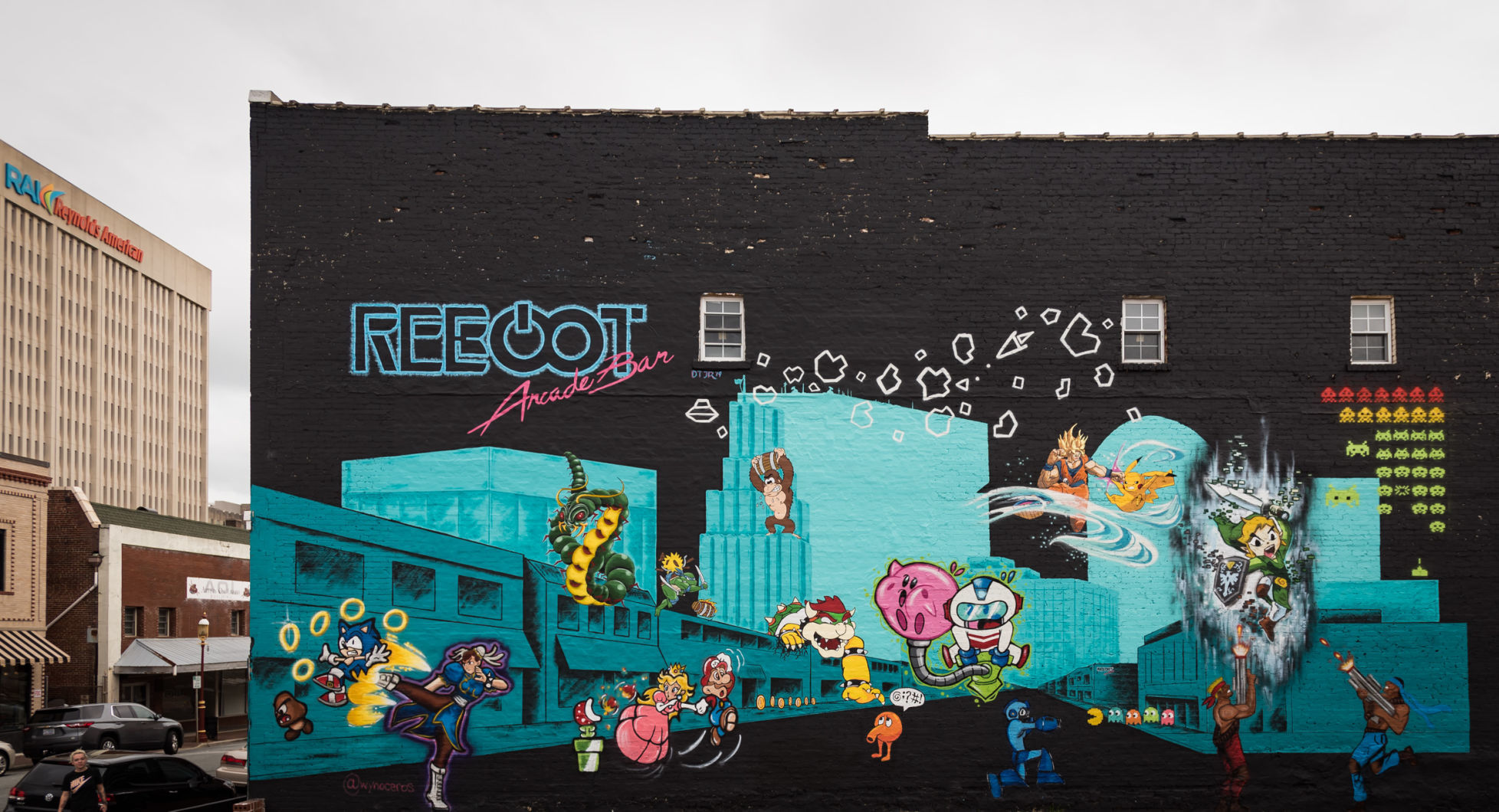 Reboot Arcade Bar Mural